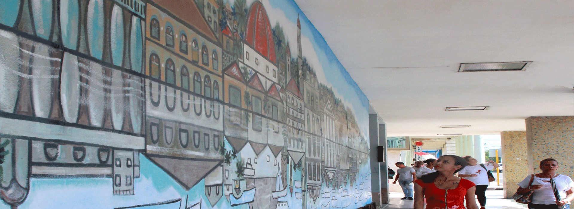Mural by leandro Soto, Cienfuego`s Promenade, Cuba Travel