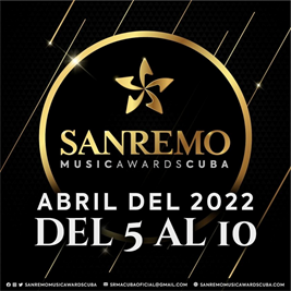 San Remo Music Awards. Cuba 2022 San Remo April 2022