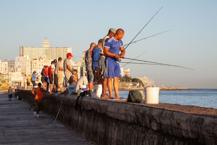 MAlecón Habanero, pescadores MAlecón Habanero, pescadores