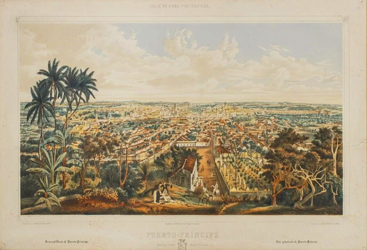 Grabado Puerto Príncipe, por Eduardo Laplante Grabado Puerto Príncipe, por Eduardo Laplante