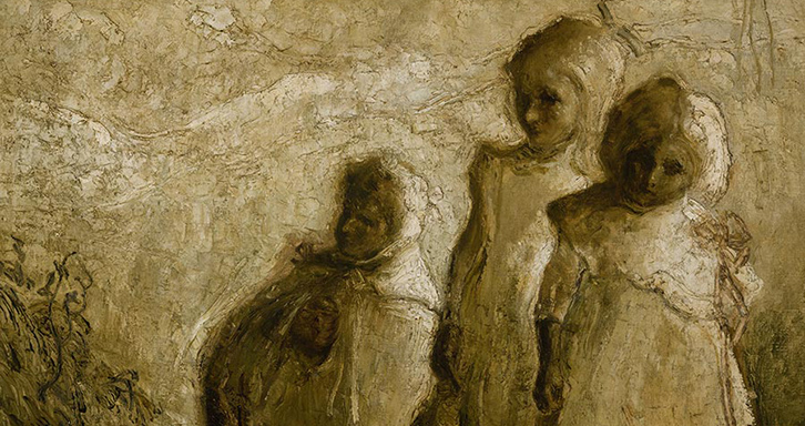 Los niños, obra de Fidelio Ponce de León Los niños, obra de Fidelio Ponce de León