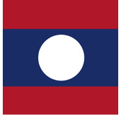 bandera de la República Democrática Popular Lao